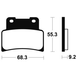 Plaquettes de frein Tecnium métal fritté - MTR344 | Oxmoto