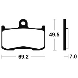 Plaquettes de frein Tecnium métal fritté - MTR282 | Oxmoto