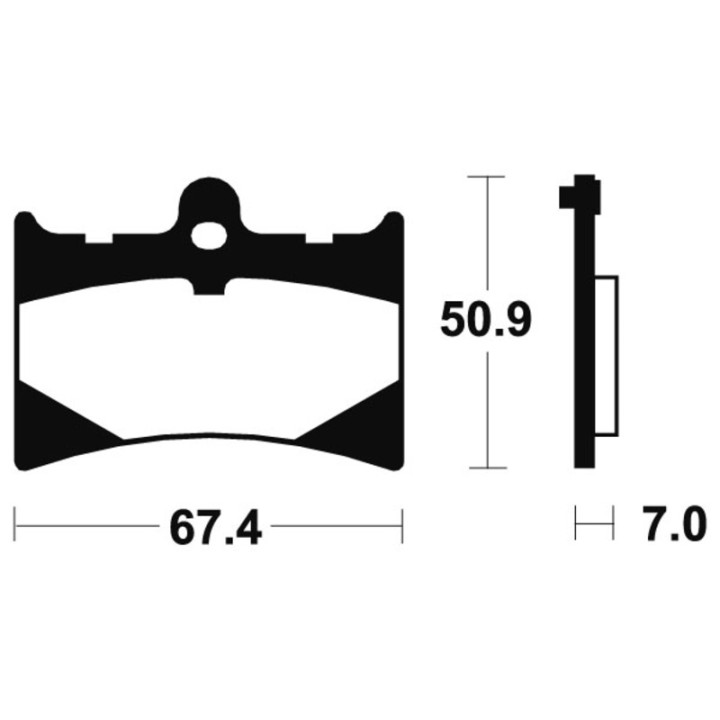 Plaquettes de frein Tecnium métal fritté - MTR101 | Oxmoto