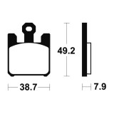 Plaquettes de frein Tecnium Performance métal fritté - MF288