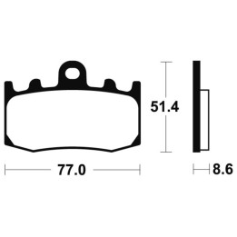 Plaquettes de frein Tecnium Performance métal fritté - MF296