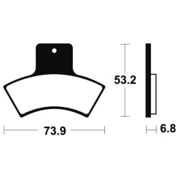 Plaquettes de frein Tecnium MX/Quad métal fritté - MOA255