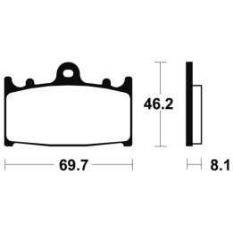Plaquettes de frein Tecnium route organique - MA131 | Oxmoto