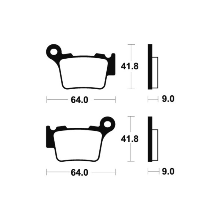 Plaquettes de frein Tecnium route organique - MA291 | Oxmoto