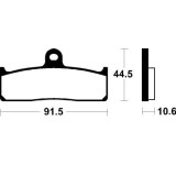 Plaquettes de frein Tecnium Racing métal fritté - MSR365