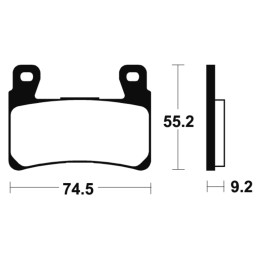 Plaquettes de frein Tecnium Racing métal fritté - MSR360