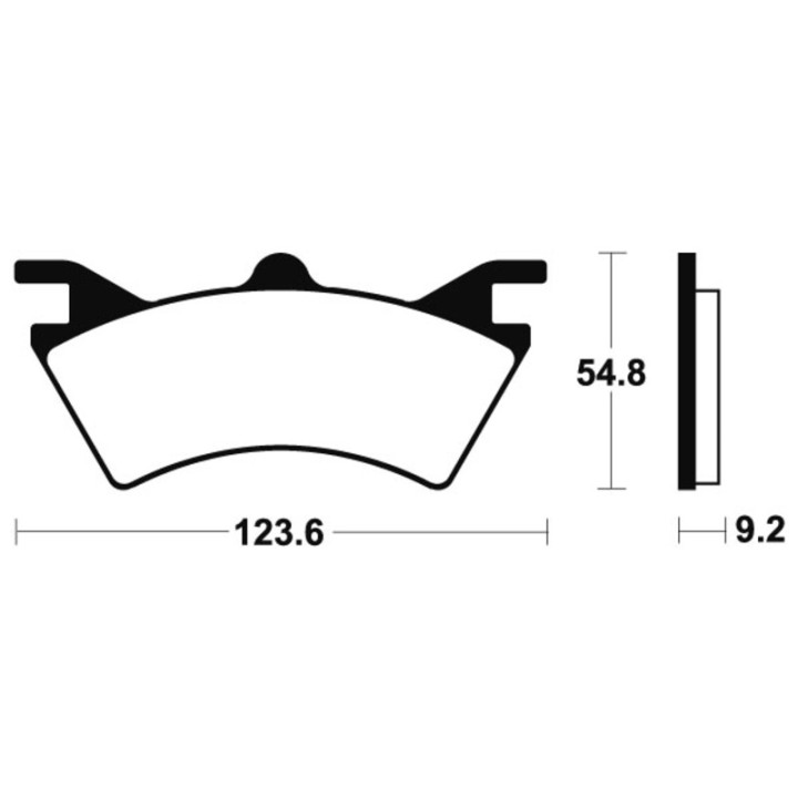 Plaquettes de frein Tecnium Racing MX/Quad métal fritté - MOR257