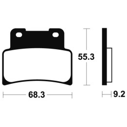 Plaquettes de frein Tecnium route organique - MA344 | Oxmoto