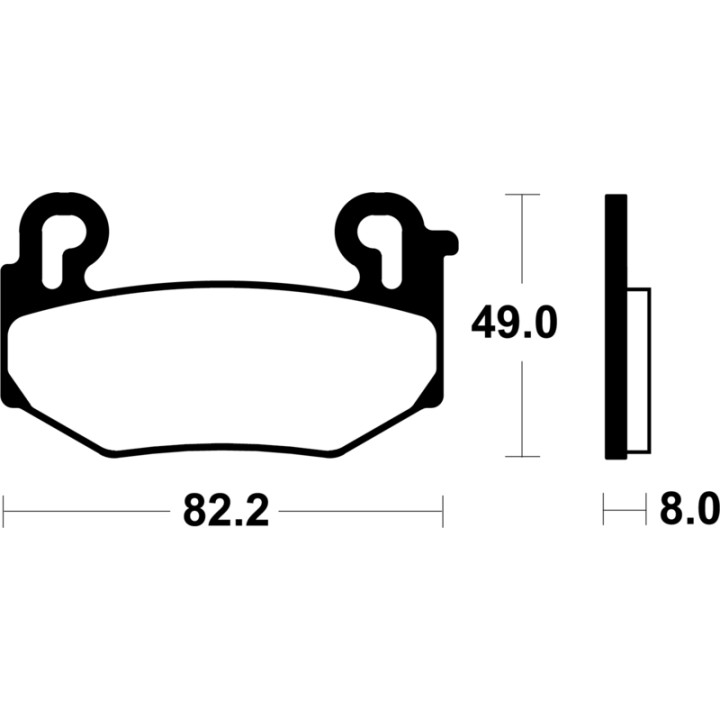 Plaquettes de frein Tecnium Performance métal fritté - MF504