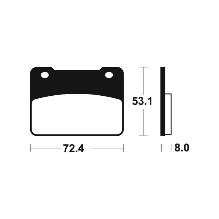 Plaquettes de frein Tecnium route organique - MA393 | Oxmoto