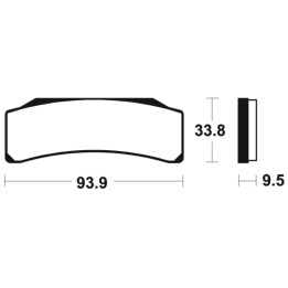 Plaquettes de frein Tecnium Racing métal fritté - MSR389