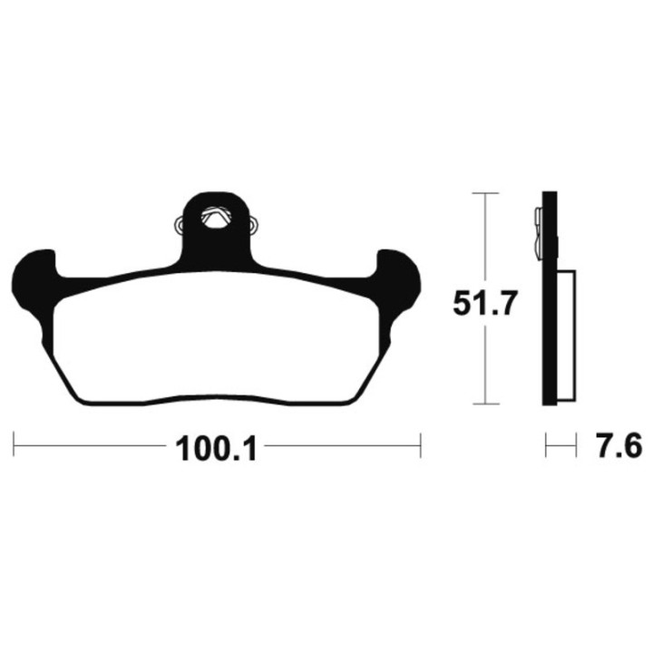 Plaquettes de frein Tecnium route organique - MA141 | Oxmoto