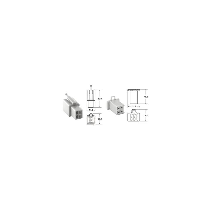 Jeu de connectiques 4 voies 110 ML Bihr type origine Ø0,5mm²/0,85mm² - 5 jeux complets