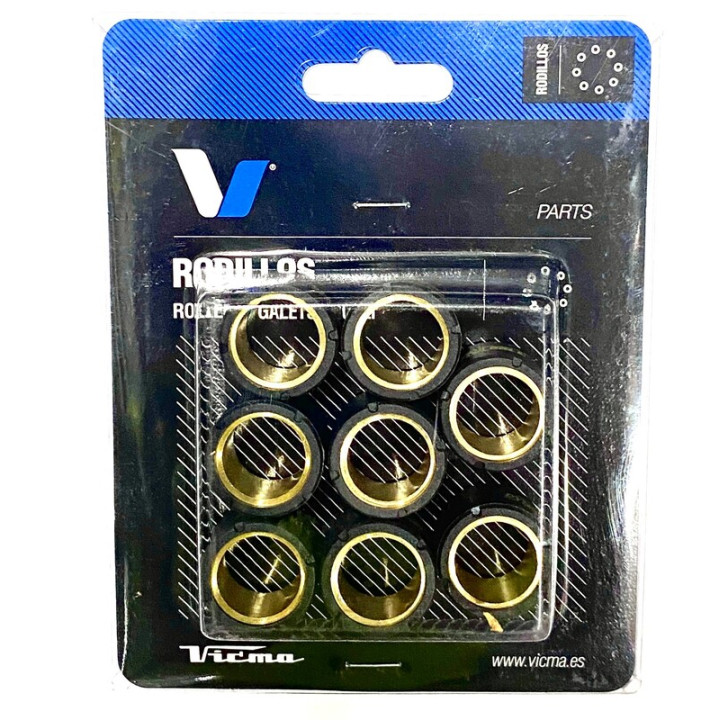 Jeu de galets Tecnium 25x17mm 15gr - 8 pièces | Oxmoto