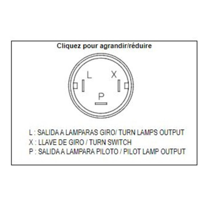 Centrale de clignotants électronique Tecnium DZE OE 3 pôles 12V