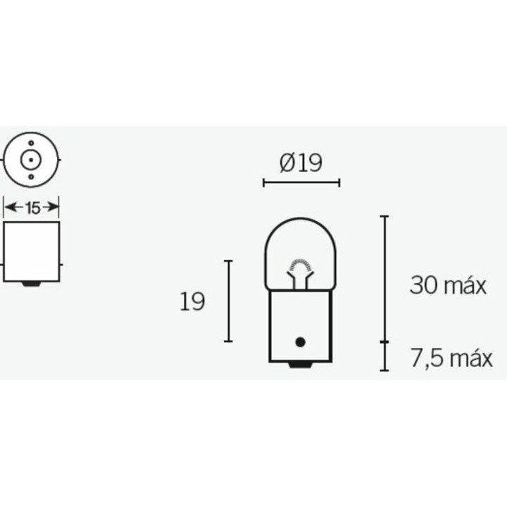 Ampoule Tecnium R5 12V 5W - x10 | Oxmoto