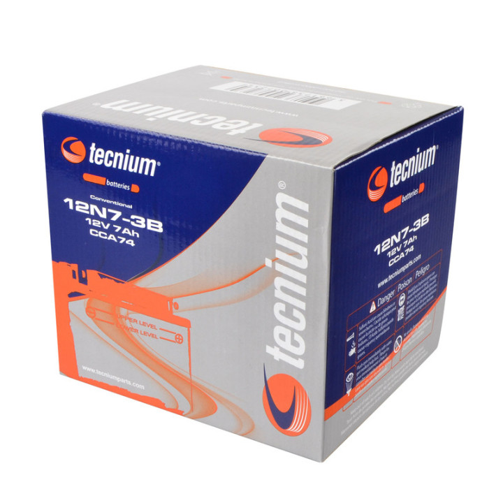 Batterie Tecnium conventionnelle avec pack acide - 12N7-3B