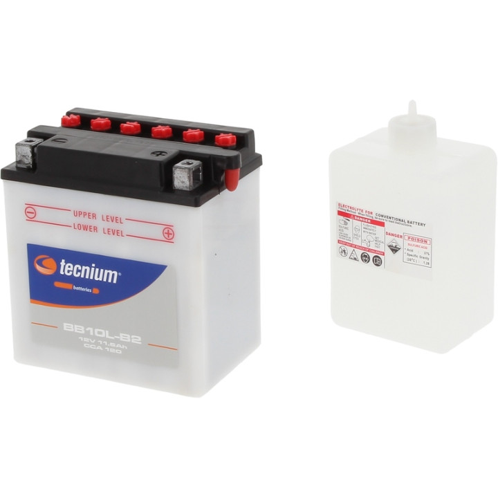 Batterie Tecnium conventionnelle avec pack acide - BB10L-B2