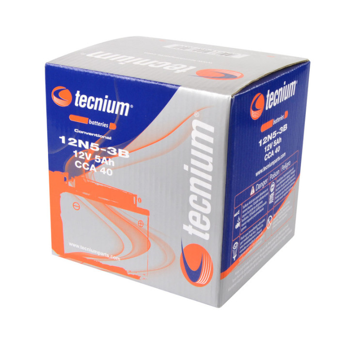 Batterie Tecnium conventionnelle avec pack acide - 12N5.5-3B