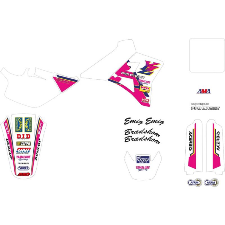 Kit déco Tecnosel Replica Team Yamaha 1993 USA | Oxmoto