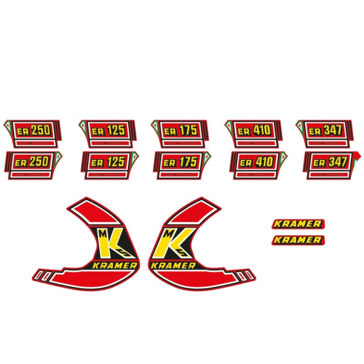 Kit déco Tecnosel Replica OEM Kramer 1981 rouge | Oxmoto