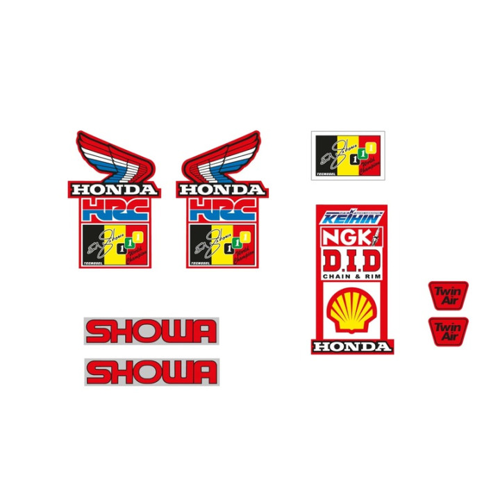 Kit déco Tecnosel Team Honda 1988 | Oxmoto