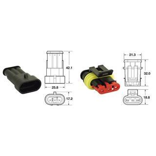 Jeu de connectiques génériques 3 voies - 5 jeux complets