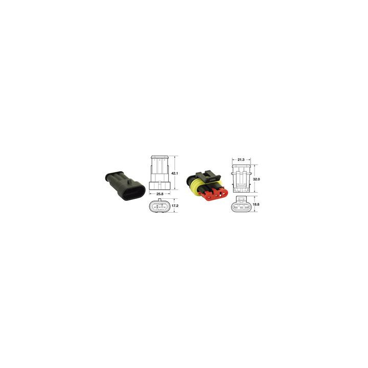 Jeu de connectiques génériques 3 voies - 5 jeux complets
