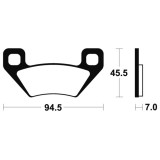 Plaquettes de frein Tecnium MX/Quad métal fritté - MO322 achat en ligne