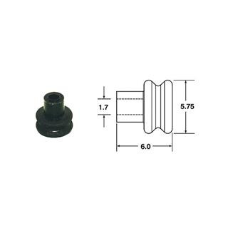 Joints silicone creux 090 smto Bihr ø1,7mm noir - 50pcs