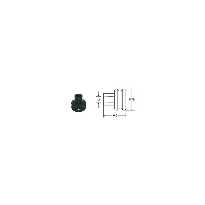 Joints silicone creux 090 smto Bihr ø1,7mm noir - 50pcs