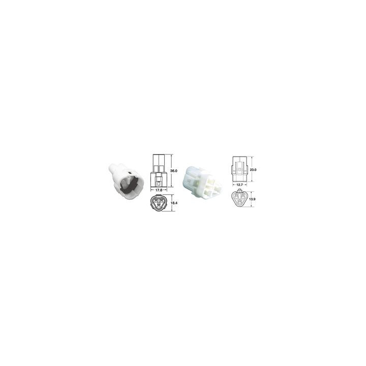 Jeu de connectiques 3 voies série 090 SMTO Bihr type origine Ø0,85mm²/1,25mm² - 5 jeux complets