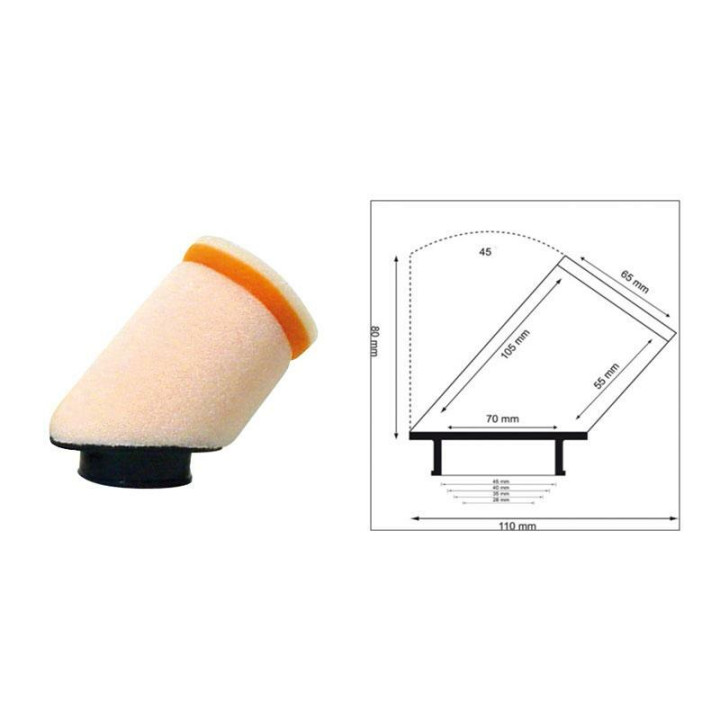 Filtre à air cylindrique TWIN AIR - 158975 | Oxmoto