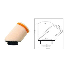 Filtre à air cylindrique TWIN AIR - 158977 | Oxmoto