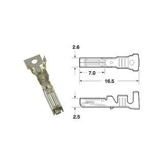 Cosse femelle générique Bihr Ø0,85mm²/1,25mm² | Oxmoto