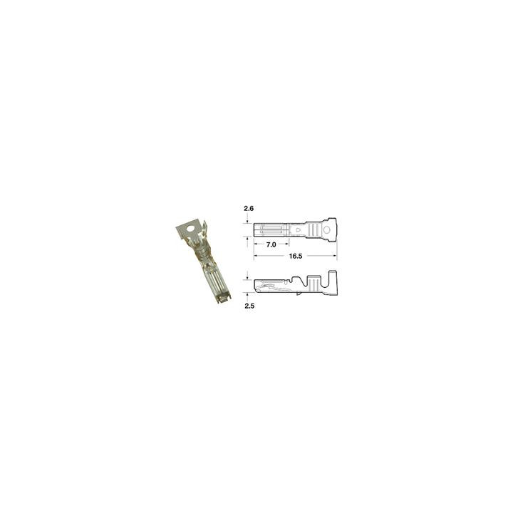 Cosse femelle générique Bihr Ø0,85mm²/1,25mm² | Oxmoto