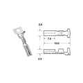Cosse femelle série 090 SMTO Bihr Ø0,85mm²/1,25mm² - 50pcs 1201A0006
