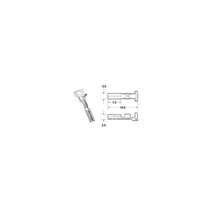 Cosse femelle série 090 SMTO Bihr Ø0,85mm²/1,25mm² - 50pcs 1201A0006