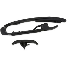 Kit patin de bras oscillant + patin de chaîne inférieur UFO noir KTM KT04065#001