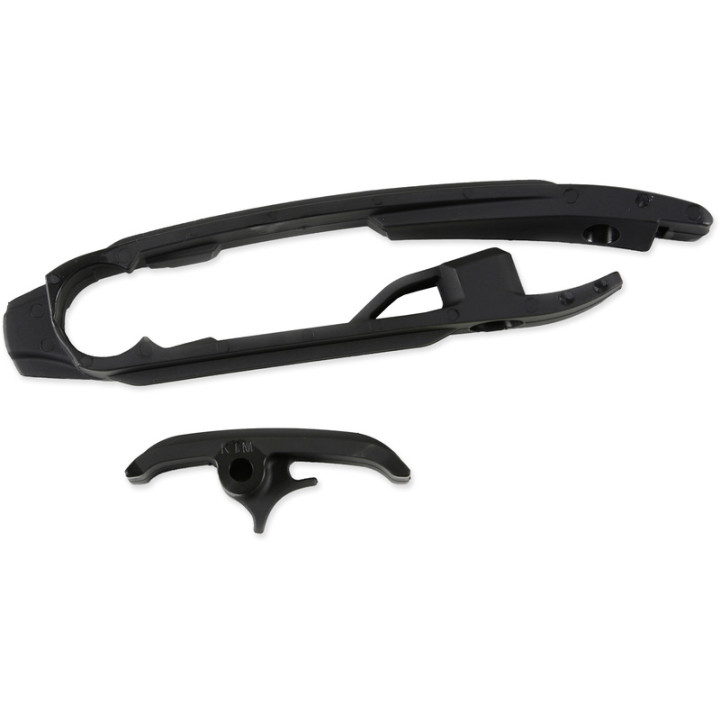 Kit patin de bras oscillant + patin de chaîne inférieur UFO noir KTM KT04065#001