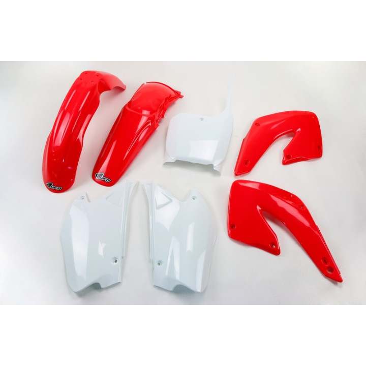Kit plastique UFO couleur origine rouge/blanc Honda CR125R/250R HOKIT100@999