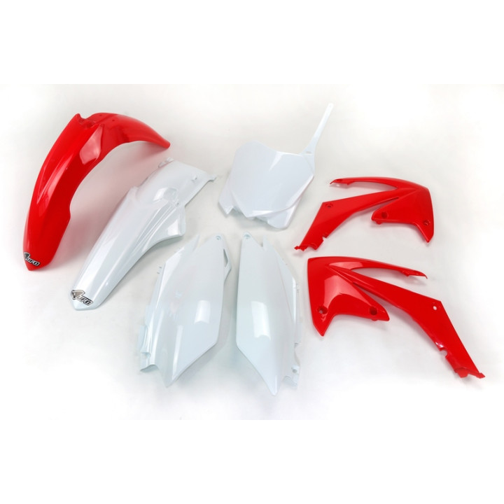 Kit plastique UFO couleur origine rouge/blanc Honda CRF250R/450R HOKIT114@999