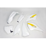 Kit plastique UFO couleur origine (2015) blanc/jaune Husqvarna HUKIT613@999W