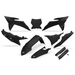 Kit plastiques complet avec protections de fourche UFO - noir KTKIT532F@001