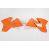 Ouïes de radiateur UFO orange KTM KT03040#127 | Oxmoto