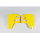 Ouïes de radiateur UFO jaune Suzuki RM125/250 SU02909@101