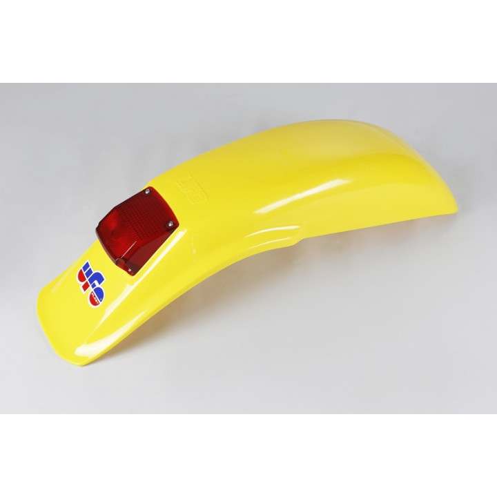 Garde-boue arrière + feu UFO Enduro jaune ME08027#D | Oxmoto