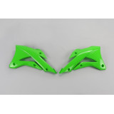 Ouïes de radiateur UFO vert Kawasaki KX | Oxmoto