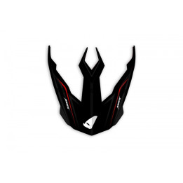 Visière UFO Aries noir/rouge mat | Oxmoto