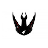 Visière UFO Aries noir/rouge mat | Oxmoto
